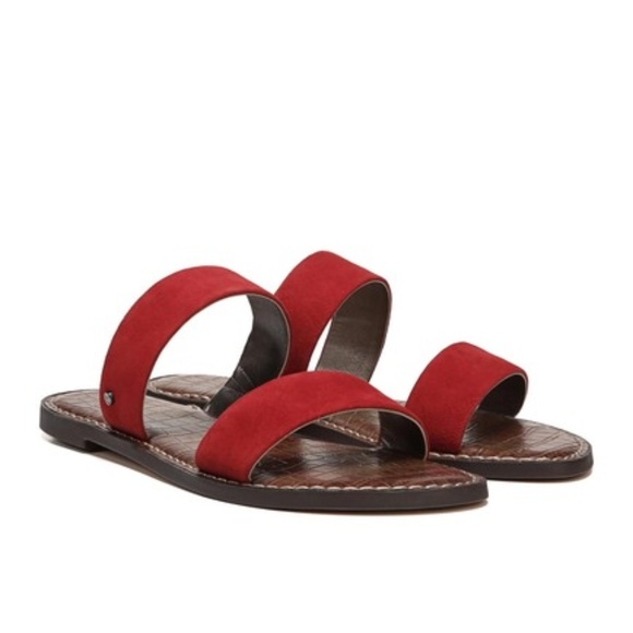 NEW Sam Edelman Gala Slide Sandal Red - Picture 3 of 7